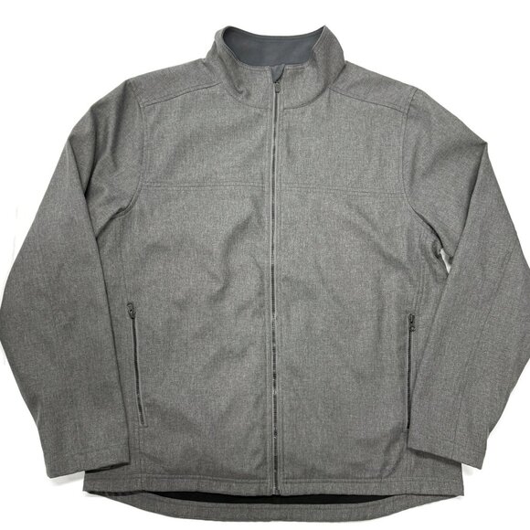 Exofficio Jacket Mens XL Gray Zip Lightweight Travel Utility Spring